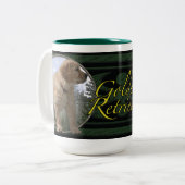 Tasse 2 Couleurs Chiot de golden retriever (Devant gauche)