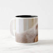 Tasse 2 Couleurs Chiot et lapin (Devant gauche)