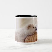 Tasse 2 Couleurs Chiot et lapin (Centre)
