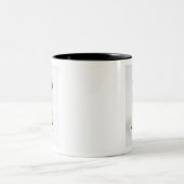 Tasse 2 Couleurs Chiot mignon de carlin (Centre)
