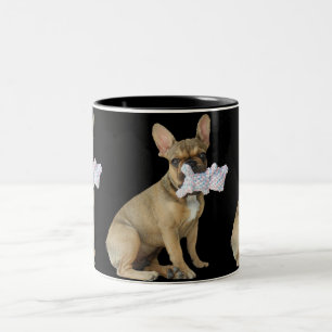 Tasse 2 Couleurs Chiots Bouledogue français