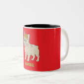 Tasse 2 Couleurs Chiots royaux (Devant droit)