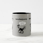 Tasse 2 Couleurs Chirurgie de remplacement de genou - citation (Centre)