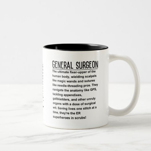 Tasse 2 Couleurs Chirurgien général (Droit)