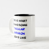Tasse 2 Couleurs chirurgien vasculaire, génial (Devant gauche)