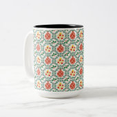 Tasse 2 Couleurs Chitsmas Floral Elegance (Devant gauche)
