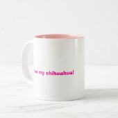 Tasse 2 Couleurs Chiwawa d'Ay de ¡ ! je t'aime ! (Devant gauche)