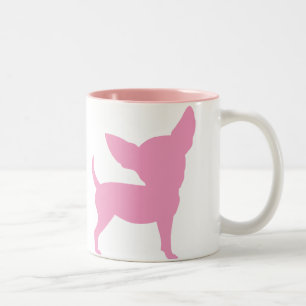 Tasse 2 Couleurs Chiwawa drôle rose