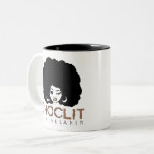 Tasse 2 Couleurs Choclit Black Woman Afro (Devant gauche)