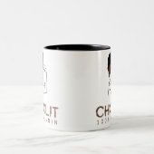 Tasse 2 Couleurs Choclit femme noire forte (Centre)