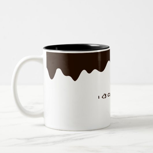 Tasse 2 Couleurs Chocolat (Gauche)