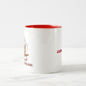 Tasse 2 Couleurs Chocolat chaud de Noël est Cool (Centre)