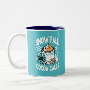 Tasse 2 Couleurs Chocolat Chaud et Charme de l'Hiver - Appels de Ca