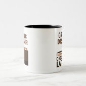 Tasse 2 Couleurs Chocolat (drôle) de concepteur (Centre)