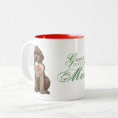Tasse 2 Couleurs Chocolat Lab Heart Maman (Devant gauche)