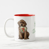 Tasse 2 Couleurs Chocolat Lab Heart Maman (Gauche)