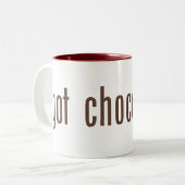 Tasse 2 Couleurs chocolat obtenu ? (Devant gauche)