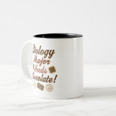 Tasse 2 Couleurs Chocolat principal de biologie (Devant gauche)