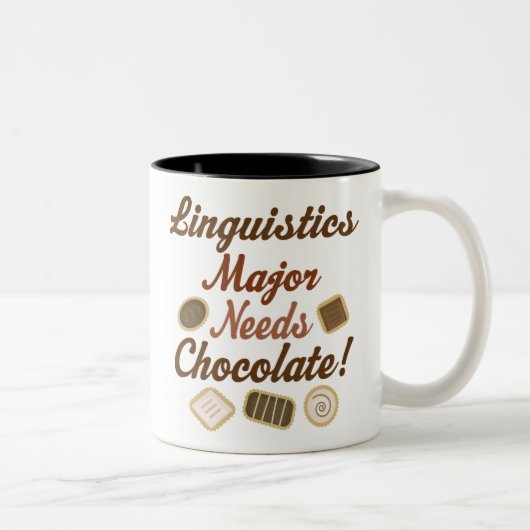 Tasse 2 Couleurs Chocolat principal de linguistique (Droit)