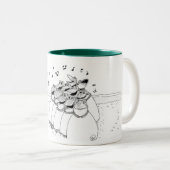 Tasse 2 Couleurs Choeur des grenouilles (Devant droit)