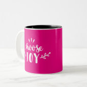 Tasse 2 Couleurs Choisir la joie (Devant gauche)
