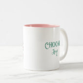 Tasse 2 Couleurs Choisissez Joy Skull and Flowers (Devant droit)