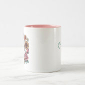 Tasse 2 Couleurs Choisissez Joy Skull and Flowers (Centre)