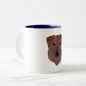 Tasse 2 Couleurs Cholcolate Brown Labrador Retriever (Devant gauche)