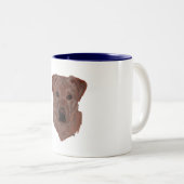 Tasse 2 Couleurs Cholcolate Brown Labrador Retriever (Devant droit)