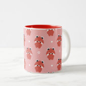 Tasse 2 Couleurs Chonky Red Panda (Devant droit)