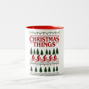 Tasse 2 Couleurs Choses de Noël Sweat à capuche vintage de film con