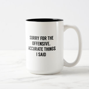 Tasse 2 Couleurs Choses précises offensives
