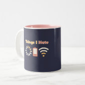 Tasse 2 Couleurs Choses que je déteste Codage informatique (Devant gauche)