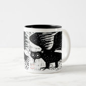 Tasse 2 Couleurs Chouette (Devant droit)