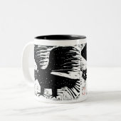 Tasse 2 Couleurs Chouette (Devant gauche)