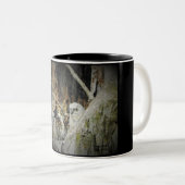 Tasse 2 Couleurs Chouette à cornes (Devant droit)