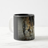 Tasse 2 Couleurs Chouette à cornes (Devant gauche)