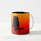 Tasse 2 Couleurs Chouette Éffrayante (Devant droit)