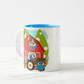 Tasse 2 Couleurs Chouettes (Devant gauche)