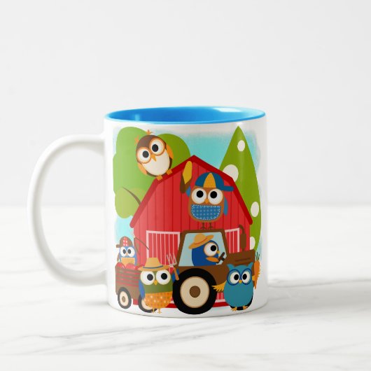 Tasse 2 Couleurs Chouettes (Gauche)
