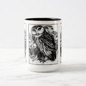 Tasse 2 Couleurs Chouettes (Centre)