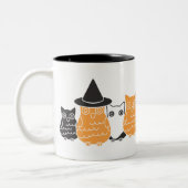Tasse 2 Couleurs Chouettes d'Halloween (Gauche)