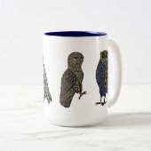 Tasse 2 Couleurs Chouettes médiévales (Devant droit)