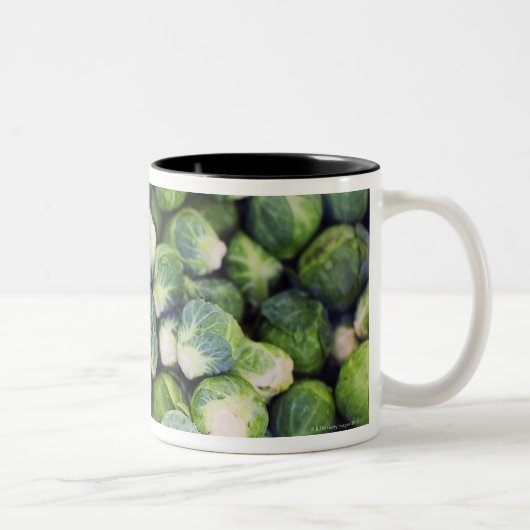 Tasse 2 Couleurs Choux de bruxelles frais vert clair (Droit)