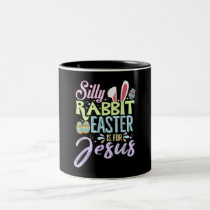 Tasse 2 Couleurs Chrétiens Mignonne Lapin Silencieux Lapin Pâques