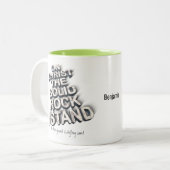 Tasse 2 Couleurs Christ solide rock christian bible citation typogr (Devant gauche)