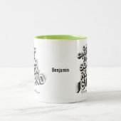 Tasse 2 Couleurs Christ solide rock christian bible citation typogr (Centre)