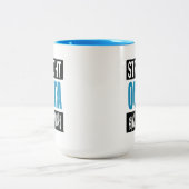 Tasse 2 Couleurs Christian Funny Bible Study Citation Bleu (Centre)