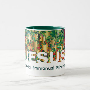 Tasse 2 Couleurs Christian JÉSUS Sauveur Messiah Emmanuel Personnal