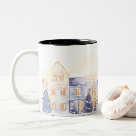 Tasse 2 Couleurs Christmas (Avec donut)